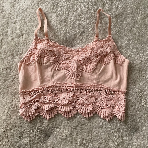 Garage Lace Crop Top - Picture 1 of 5